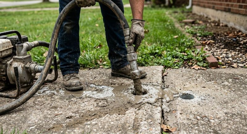Mudjacking in West Des Moines, IA