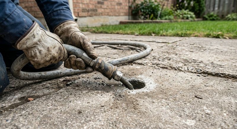 Sunken Patio Repair in West Des Moines, IA
